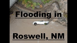 Roswell New Mexico Flood 102024 A 100 year flood Natural Disasters [upl. by Swan]