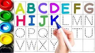 learn a b c d alphabet  a for apple b for ball c for cat  kids educational videos kidslearning [upl. by Annaiel]