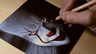 HOW TO DRAW quotITquot PENNYWISE STEP BY STEP [upl. by Sonitnatsnoc80]