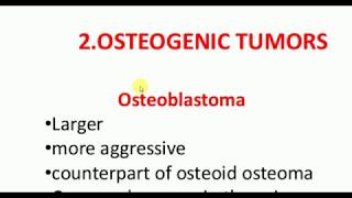 ORTHOPEDICS LECTURES  Tumors  OSTEOBLASTOMA  OSTEOID OSTEOMA [upl. by Sergeant142]