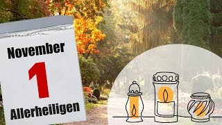 Feiertage erklärt 1 November 💀🕯️🌼🪦  Allerheiligen [upl. by Ycrep]