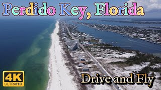 Drive and Fly in 4k  Perdido Key FL to Orange Beach AL  Lofi  Beach  Study Vibes  Relax [upl. by Schild98]