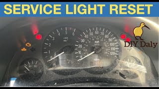 HOW TO Vauxhall Opel Service Light RESET INSP [upl. by Iret547]