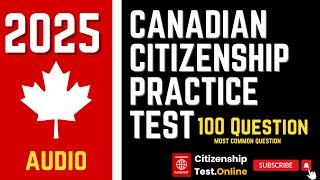 Canadian Citizenship Practice Test 2024  100 Question [upl. by Regina]