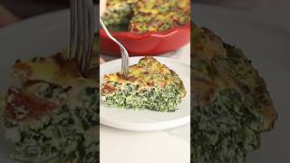 Crustless Quiche with Bacon and Spinach  Recipe in the comments [upl. by Simpkins501]