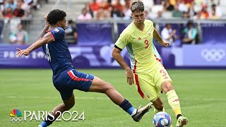 Spain SHINES in 31 victory over Dominican Republic at Paris Olympics  NBC Sports [upl. by Airdnat]