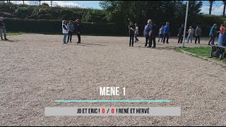 Concours interne du club  Partie 3  Doublette  Jo et Eric VS René et Hervé  28092024 [upl. by Aveneg]