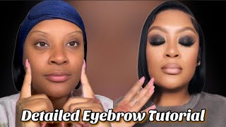 Detailed Eyebrow Tutorial  For Beginners [upl. by Leugim]