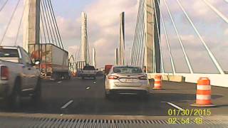 drive over Lincoln Bridge from Louisville to Jeffersonville 12915 [upl. by Natfa]