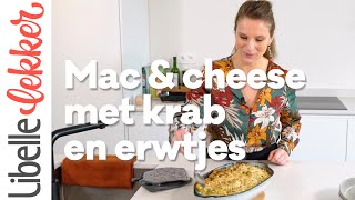 Klaar in 30 minuten mac amp cheese met krab en erwtjes [upl. by Christiano]