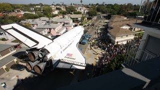 Space shuttle Endeavours trek across LA Timelapse [upl. by Lyssa]