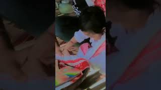 beta Himangshus rice eating ceremonyyoutubereelSangitas world [upl. by Yentruocal]