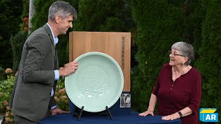 Best Moment Chinese Imperial Celadon Charger ca 1730  ANTIQUES ROADSHOW  PBS [upl. by Itsuj]