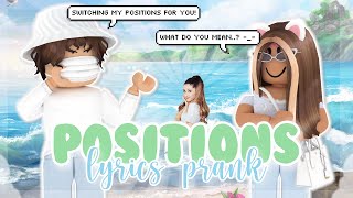 positions  roblox lyrics prank  cannie₊˚✩ [upl. by Warrenne]