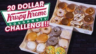 Krispy Kreme Doughnuts Fast Food Challenge Two Dozen Assorted [upl. by Jeggar]