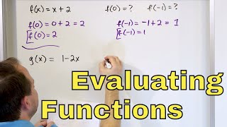 07  Evaluating Functions in Algebra Part 1 Function Notation fx Examples amp Definition [upl. by Yelkrab]