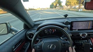 2022 Lexus IS350 F Sport POV Drive [upl. by Inaflahk631]