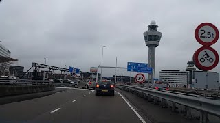 Dashcam Beelden Amsterdam A4 Knooppunt Badhoevedorp 》Schipholtunnel 》Schiphol Parkeergarage [upl. by Anairad]