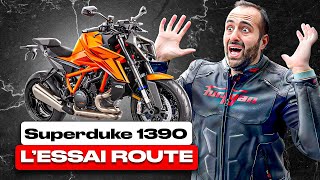 Essai KTM Superduke 1390 le monstre a ENCORE GRANDI [upl. by Eduardo]