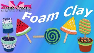 Foam Clay  Fluffiger Knetspaß für Groß und Klein Spaßige Bastelideen für Kinder [upl. by Risteau541]