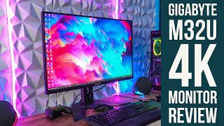 Gigabyte M32U 4K Monitor Review  My New Favorite Monitor Short Version [upl. by Klump]