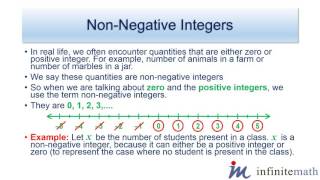 Non negative Integers  InfiniteMathcom [upl. by Aicssej647]