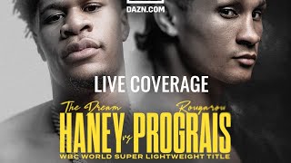 Devin Haney vs Regis Prograis  LIVE COVERAGE [upl. by Yrogreg538]