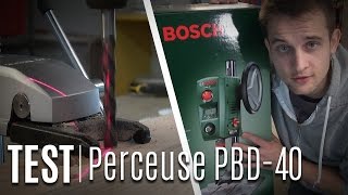 Perceuse à colonne PBD40 Bosch  Déballage et Test [upl. by Chelsy593]