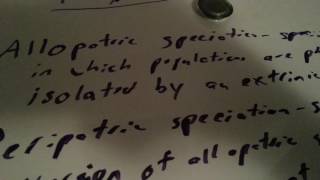 Evolutionary Biology 4 Types of Speciation  Allopatric Peripatric Parapatric amp Sympatric [upl. by Burdelle]