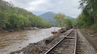 September 28 2024 roads washed away Bakersville NC Toecan area [upl. by Imogene448]