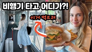 미국인 아내와 비행기타고아내가 좋아하는 음식을 먹고 왔습니다  Taking My American Wife On a Plane to Eat Famous Meal🇺🇸🇰🇷 [upl. by Lesig]