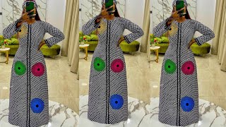 Trendy Simple Ankara DressKaftan Bubu [upl. by Enerod]