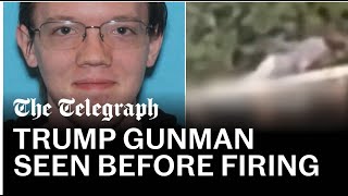 Trump gunman filmed getting into position two minutes before attack [upl. by Okiruy]