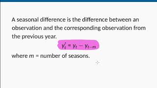 ARIMA models Differencing Part 12 [upl. by Inatsed]
