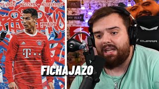 IBAI habla sobre CRISTIANO RONALDO al BAYERN y PEP GUARDIOLA [upl. by Krawczyk]