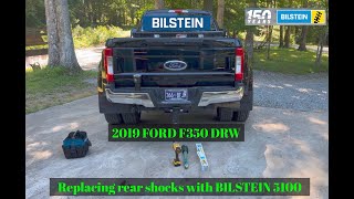 20172022 Ford F350 DRW how to Change shocks Bilstein 5100 Shocks fordf350 shockabsorbers [upl. by Varrian]