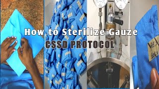 How to Sterilize Gauze  Procedure [upl. by Jepson]