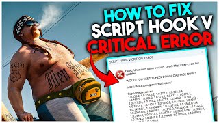 How to Fix Script hook V Critical Error  Using old GTAV exe [upl. by Nura47]