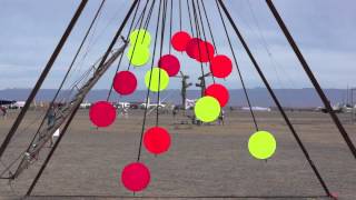 Tea equals two pie root el over gee  UV Discs  Afrikaburn 2012  Pendulum Wave [upl. by Reldnahc]