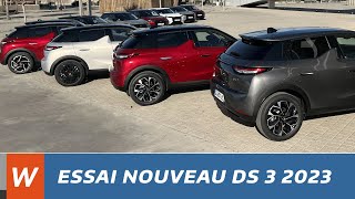 Essai du nouveau DS 3 2023 [upl. by Penhall274]