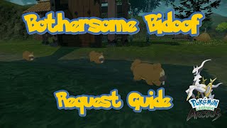 Bothersome Bidoof Request Guide  Pokemon Legends Arceus [upl. by Anirba9]