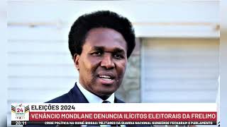 Eleições Gerais 2024  Venâncio Mondlane denuncia ilícitos eleitorais da Frelimo [upl. by Lupita]