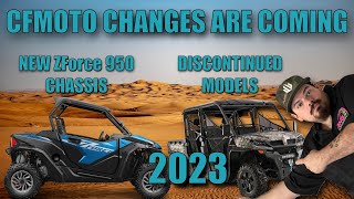 CFMOTO Releasing NEW AND Discontinuing Models in 2023 [upl. by Esenaj797]