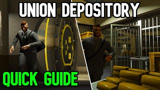 Gta 5 Union Depository Contract Solo Guide  Union Depository heist [upl. by Wendi]