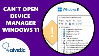 FIX I Cant open device manager Windows 11 ✔️ [upl. by Nyahs]