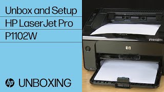 Unboxing and Setting Up the HP LaserJet Pro P1102W Printer  HP [upl. by Britta]