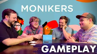 Let’s Play MONIKERS Our Favorite Party Game [upl. by Neri558]