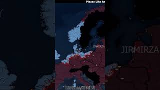 Warsaw Pact Vs NATO hoi4 history ww2 timelapse shorts europe russia usa subscribe map [upl. by Yentruoc]