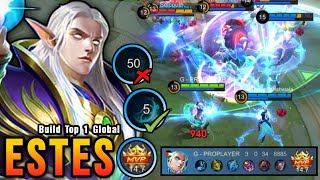 BEST SUPPORT Estes Best Build 100 IMMORTAL  Build Top 1 Global Estes  MLBB [upl. by Ardnohs]