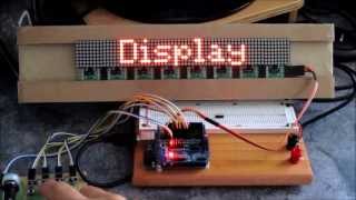 Parola for Arduino  LED Matrix with MAX7219 controller [upl. by Ellswerth]